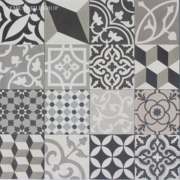 Cement Tile Shop - Patchwork Black and White